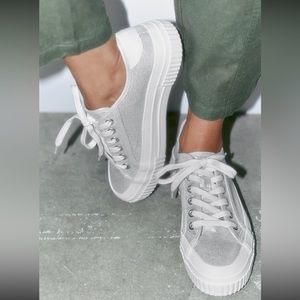 Zara-Casual Fabric Sneakers